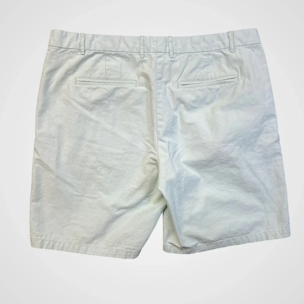 Gap Khakis Boyfriend Roll-Up Mint Green Cotton Shorts‎ Womens 14 331226-35